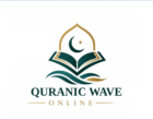 Quranic Wave Logo showing an open quran with a crescent moon above it.