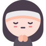 girl is doing pray