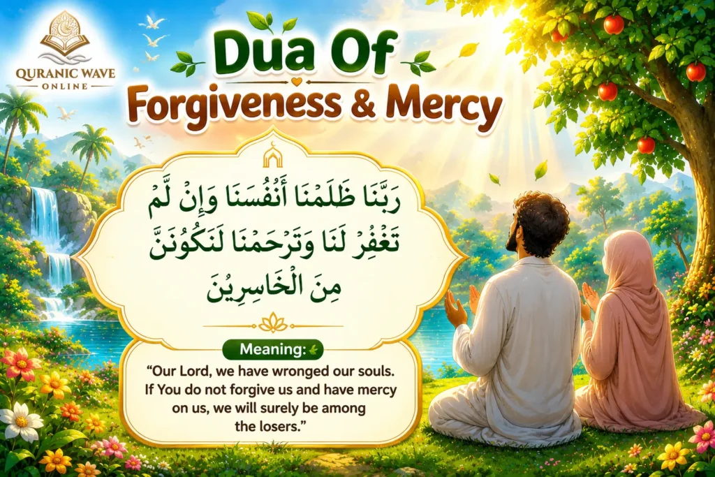 Dua of Prophet Adam and Hawwa for forgiveness and mercy