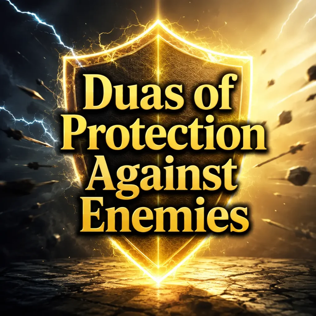 Quranic dua for protection against enemies with Arabic text and English translation