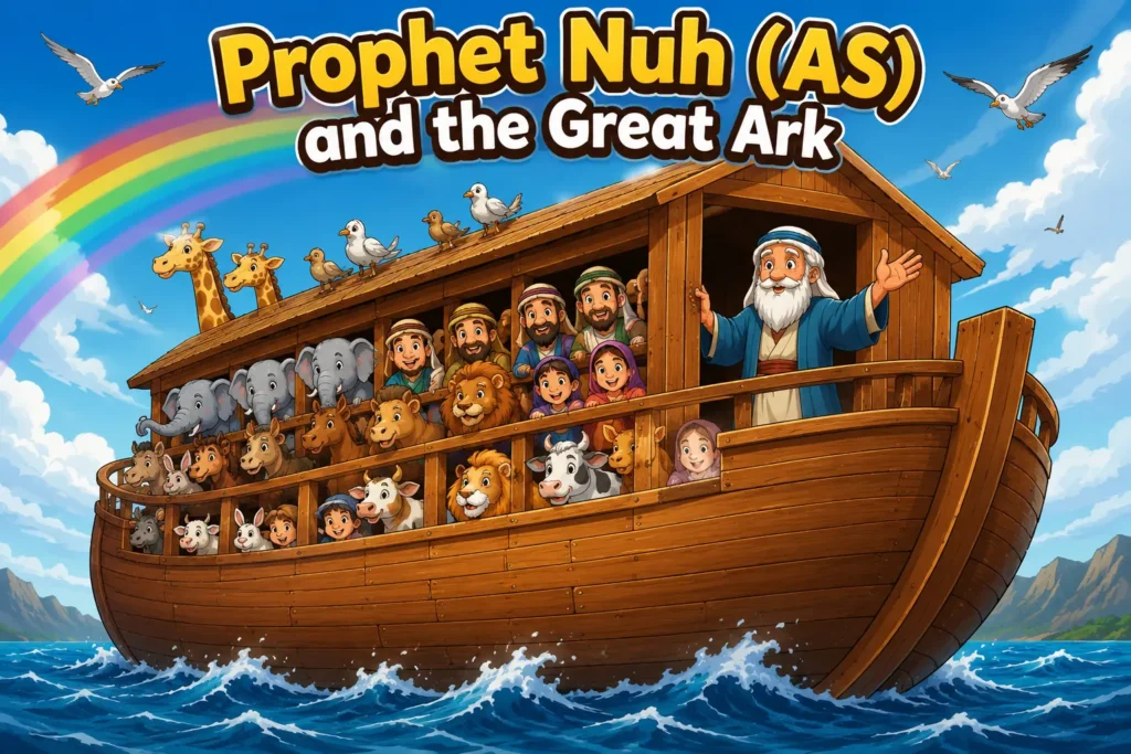 Prophet Nuh (AS) and the Great Ark illustration