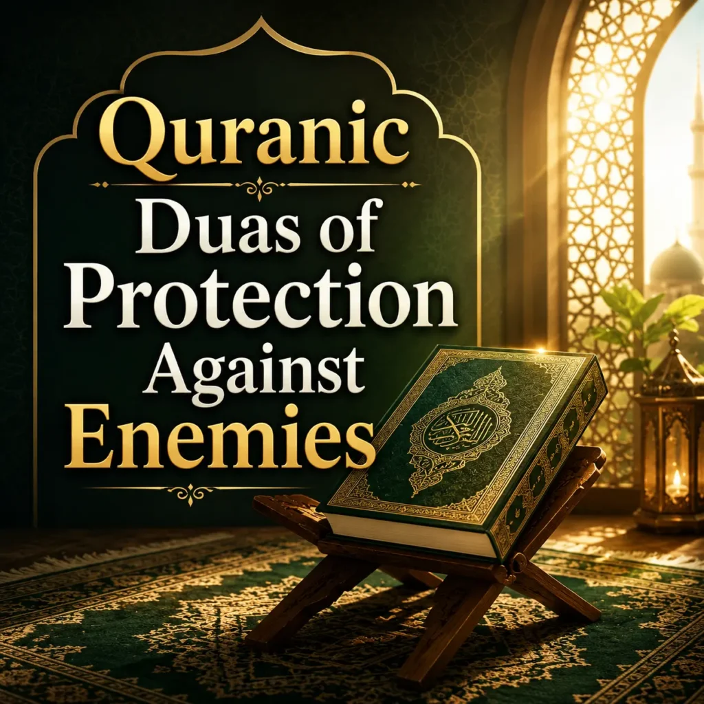Surah Al-Falaq from Quran protection from enemies and evil eye infograph