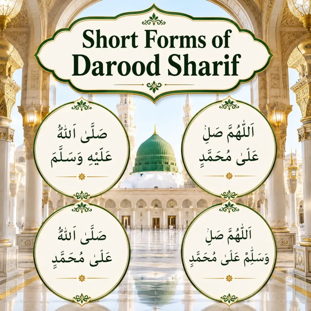 Short Forms of Darood Sharif – English Transliteration and Arabic