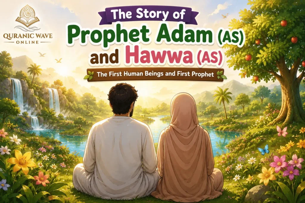 The Story of Prophet Adam and Hawwa (AS) - Illustration of Jannah