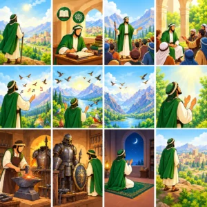 Islamic Stories in English: Prophet Dawud (AS) receiving divine blessings