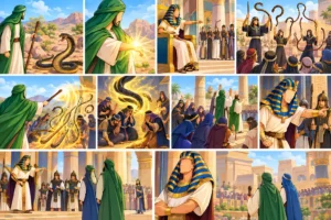 Prophet Musa (AS) confronting Pharaoh’s magicians – Islamic Stories in English: Prophet Musa (AS)