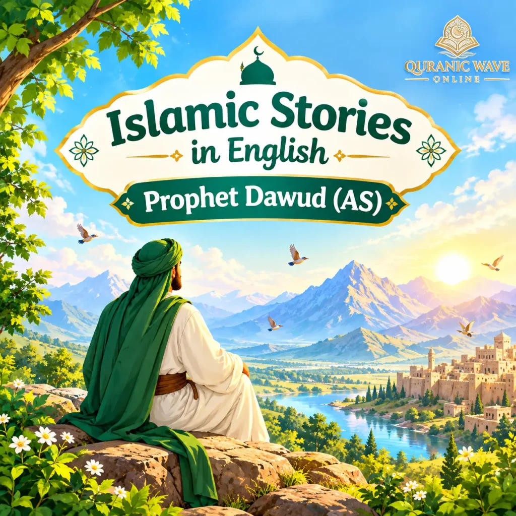 Islamic Stories in English: Prophet Dawud (AS) story cover illustration