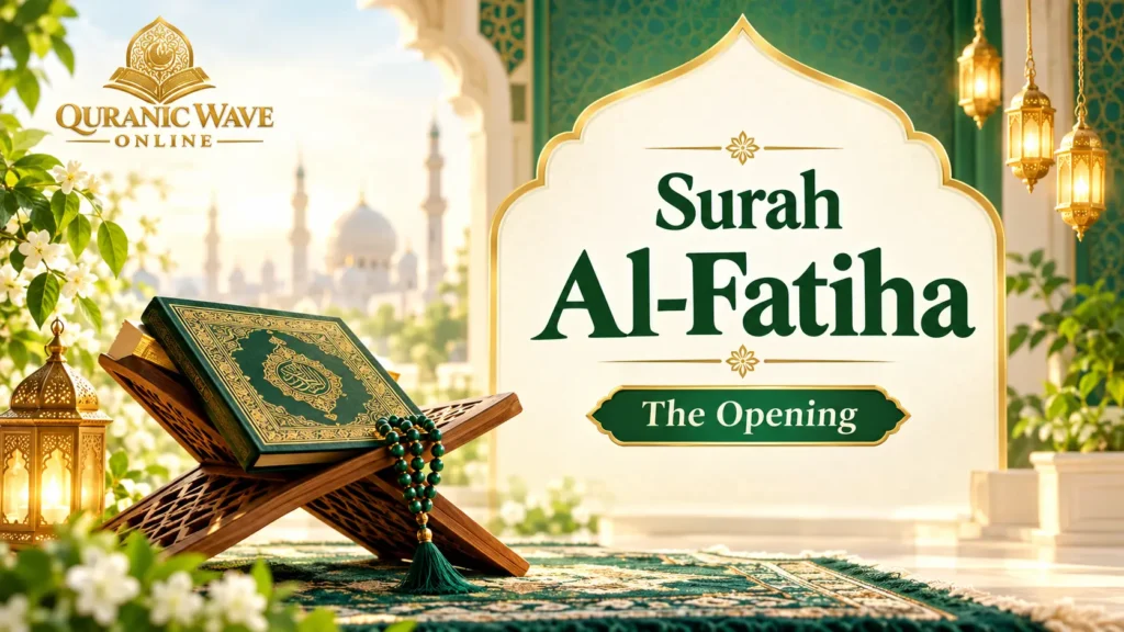 Surah Al-Fatiha the opening chapter of the Quran with text and life lessons